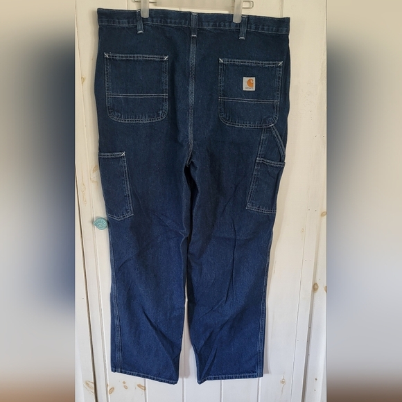 Carhartt Dungaree Cotton Carpenter Work Jeans - Picture 2 of 8